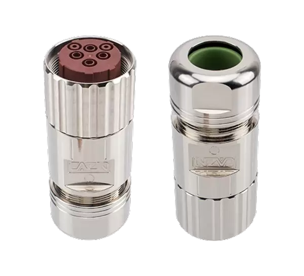 M40 إشارة مستقيمة أنثى المكونات المعدنية المجمعة (تجعيد)